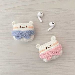 Crochet Bear earbuds cover 🎧