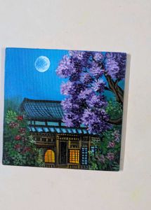 Mini Japanese Moonlight Painting