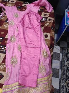 Pink Embroidered Kurta Set