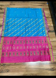 Blue &amp; Pink Saree