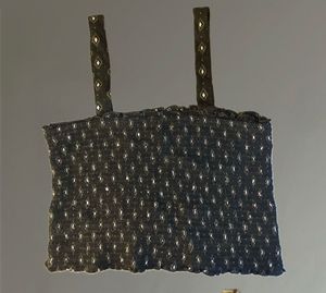 Smocked Black Crop Top