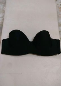 Black Strapless Bra