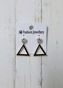 Triangle Statement Earrings New With Tags