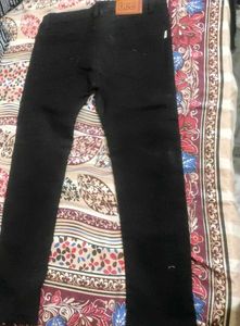 Black Partywear Denim Jeans