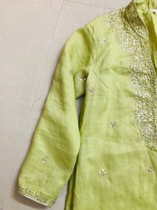 mint green kurti