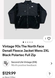 Vintage 90s The North Face Denali Fleece Jacket