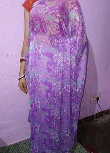 Elegant Purple Saree