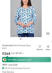 Floral Print Tunic Top Size:-s