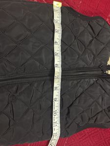 Quilted Vest with Fur Collar