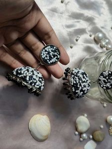 Beaded Jhumka Earrings