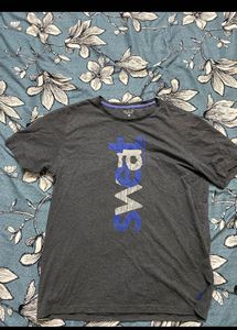 Ajile by Pantaloons Men Charcoal GreyTypographyPr