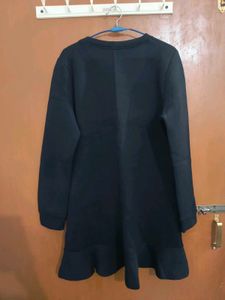 Wollen Black Midi Dress