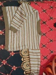 Striped Pullover Sweater top crop