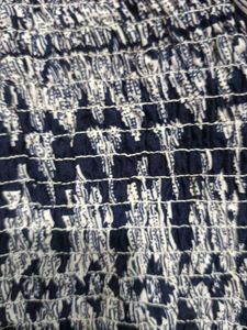 Patterned Smocked Crop Top