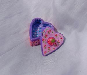 Handmade Heart Shaped Small Clay Trinket