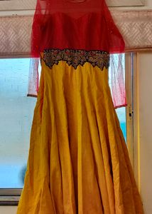 Yellow Red Gown