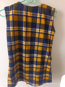 Cute Plaid Sleeveless Top