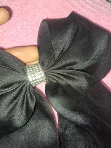 Black Bow Hair Clip