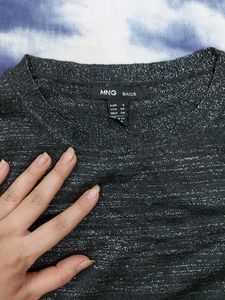 Imported! MANGO shimmery Tee