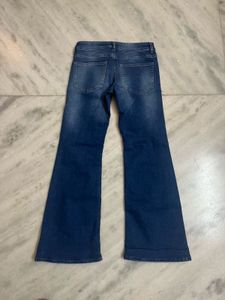 low waist Flared Denim Jeans