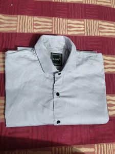 Stylish Grey Shirt with black button