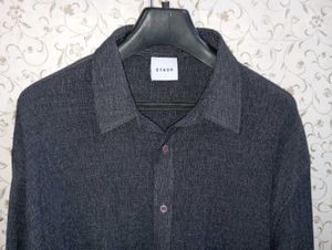 Ethos Designer Self Textured Shirt
