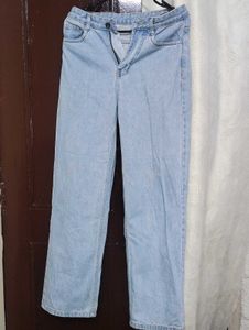 Light Wash Wide Leg Jeans 28