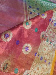 Elegant Orange Saree