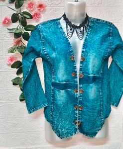 🎁Buy 2 Get 1 item worth Rs.99 free 🎁Denim Jacket
