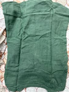 Olive Green Shirt-Style Top