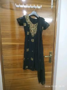 Beautiful Black Party Wear Suit Set