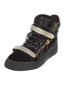 Giuseppe Zanotti Black High-Top Sneakers