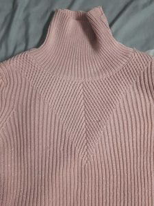 Pink Turtleneck Sweater
