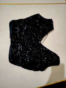 Black Sequence Blouse