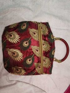 Peacock Feather Handbag