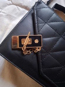 Black Quilted Crossbody Bag