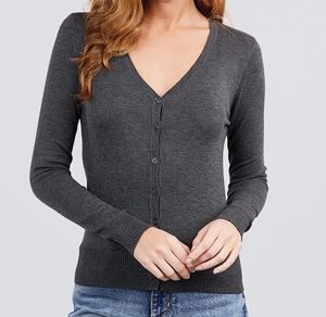 Vero Moda Gray Knit Cardigan