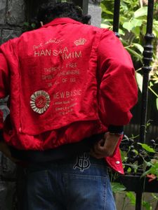 Red Bomber Jacket