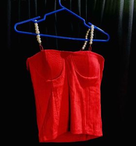 Red Corset Top