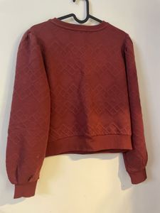 Burgundy Textured Sweater