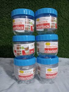 Storage Container Set 6pcs(With Interlock)