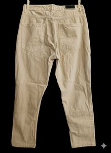 beige Straight Fit pants