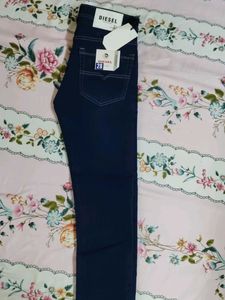 Denim navy blue jeans