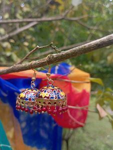 Meenakari Jhumkas