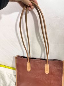Brown Leather Tote Bag
