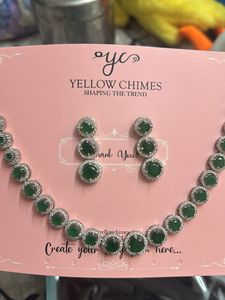 Silver Toned Studded Jewellery