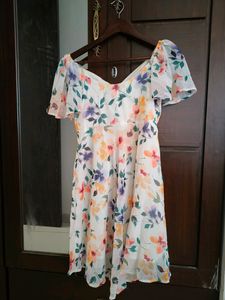 Lovely White Romantic Floral Dress