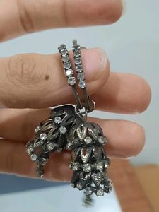 Silver Color Jhumkaa✨