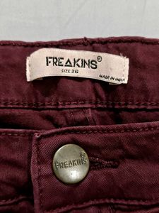 Burgundy Cargo Pants
