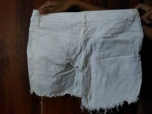 Ripped Denim Shorts